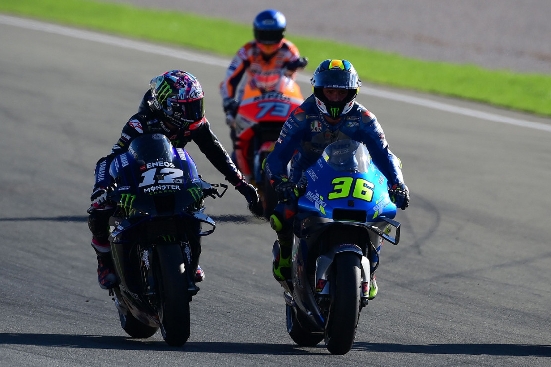 MotoGP Valencia, Morbidelli Menang, Joan Mir Juara Dunia ...