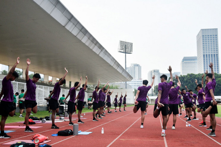 Latihan tersebut digelar sebagai persiapan untuk menghadapi dua even besar Piala Asia U-19 dan Piala Dunia U-20 pada tahun depan.