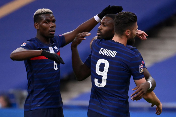 'Les Bleus' menyamakan kedudukan pada menit ke-16. Olivier Giroud bergerak cepat untuk menguasai bola di area pertahanannya, sebelum membiarkan Antoine Griezmann menguasai bola. Griezman kemudian mengoperkan kepada Marcus Thuram, yang melaju ke dalam kotak penalti untuk menyodorkan umpan yang diselesaikan dengan sempurna oleh Giroud.