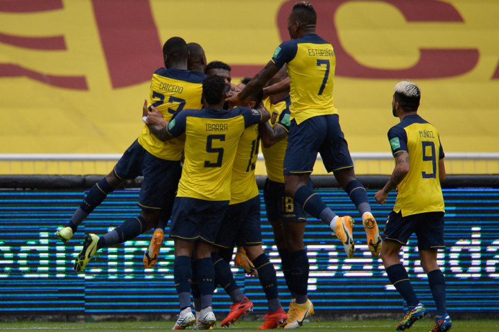 Dalam kondisi kekurangan satu pemain Ekuador justru mampu membukukan gol keenamnya pada menit ke-91. Tendangan bebas Pervis Estupinan dari tepi kotak penalti membuat bola kembali bersarang di gawang tim tamu. 