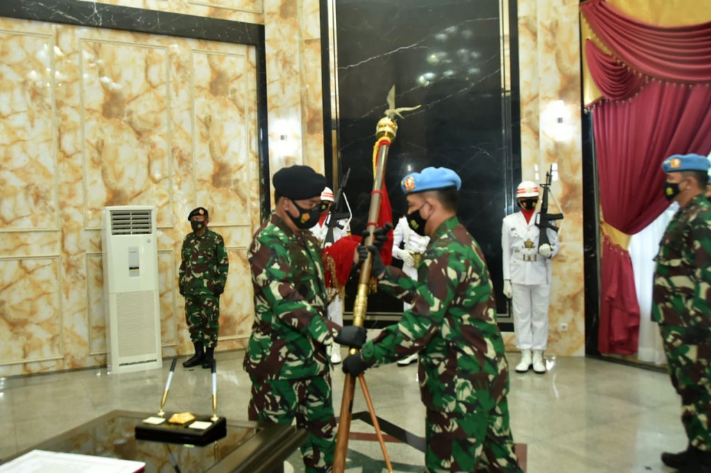 Acara Serah Terima Jabatan (Sertijab) Komandan Paspampres dari Mayjen TNI Maruli Simanjuntak, M.Sc., kepada Brigjen TNI Agus Subiyanto, S.E., M.Si.,  berdasarkan Surat Keputusan Panglima TNI Nomor Kep/911/XI/2020 tanggal 18 November 2020.
