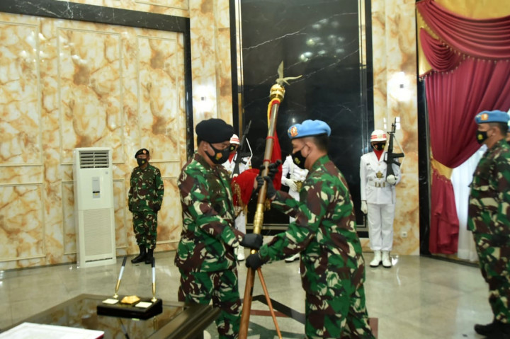 Acara Serah Terima Jabatan (Sertijab) Komandan Paspampres dari Mayjen TNI Maruli Simanjuntak, M.Sc., kepada Brigjen TNI Agus Subiyanto, S.E., M.Si.,  berdasarkan Surat Keputusan Panglima TNI Nomor Kep/911/XI/2020 tanggal 18 November 2020.