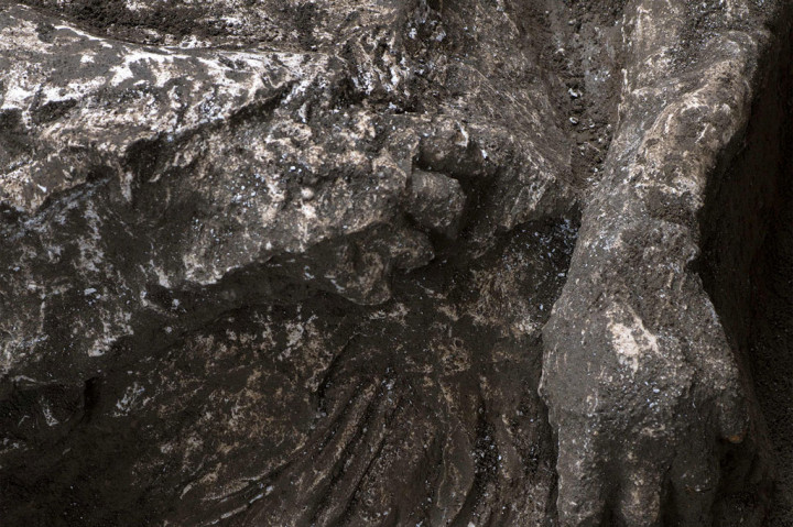 Kedua mayat itu ditemukan di ruang samping cryptoporticus sebuah koridor di bawah vila tempat mereka bisa mencari perlindungan.