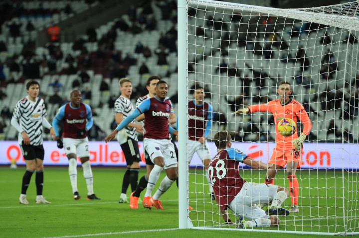West Ham unggul di babak pertama lewat Tomas Soucek pada menit ke-38. AFP Photo/Adam Davy
