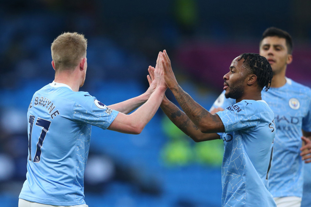 Manchester City memetik poin penuh kala menjamu Fulham di lanjutan Premier League. Dalam pertandingan di Etihad Stadium, Sabtu, 5 Desember 2020, malam WIB, City mengalahkan tamunya itu dengan skor 2-0. AFP Photo/Alex Livesey