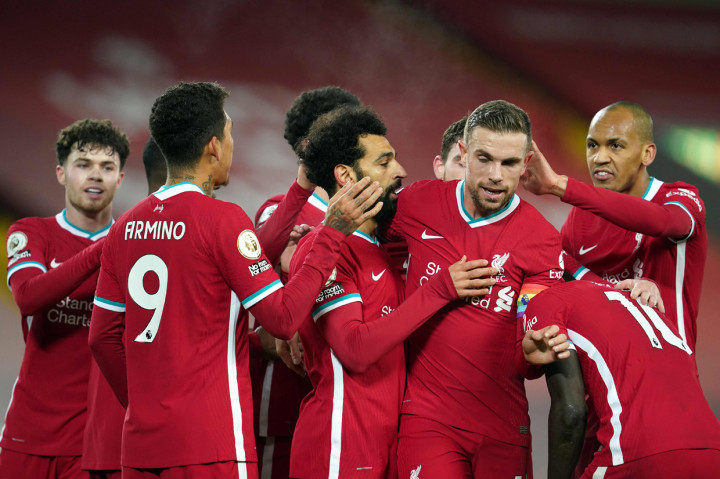 The Reds masih di bawah Tottenham Hotspur, yang memimpin dengan raihan 24 poin namun unggul selisih gol. Liverpool menggeser lagi Chelsea, yang sempat naik usai mengalahkan Leeds United sehari sebelumnya. AFP Photo/Jon Super