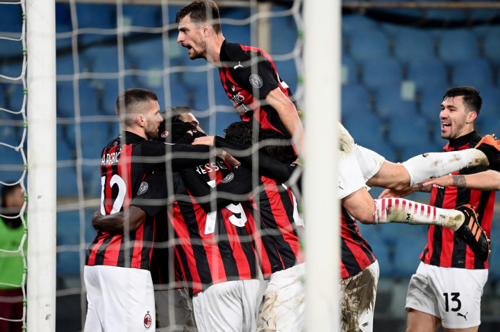 Dua gol kemenangan Milan dicetak oleh Franck Kessie (45') dan Samuel Castillejo (77'). 