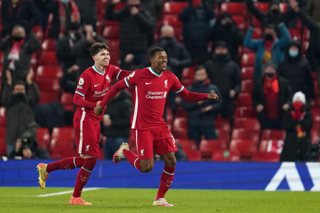 Liverpool menang 4-0 atas Wolverhampton Wanderers di pekan ke-11 Liga Inggris 2020/2021. Kemenangan membawa Si Merah kembali ke posisi dua klasemen.