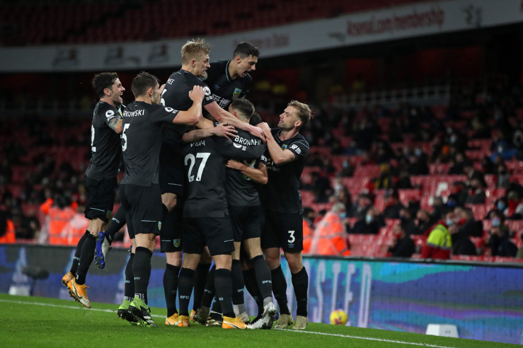 Arsenal kalah saat menjamu Burnley di lanjutan Liga Inggris. Bertanding di Emirates Stadium. AFP Photo/Nick Potts