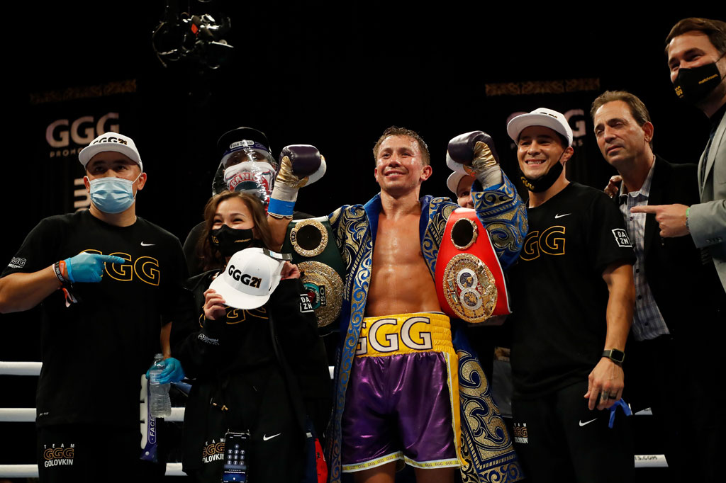 Dengan kemenangan tersebut Golovkin menambah rekor mempertahankan gelar juara tinju dunia kelas menengah versi IBO dan WBC menjadi 21 kali.