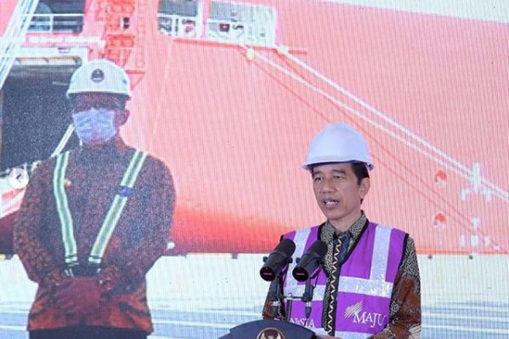 Jokowi mengatakan, proyek Pelabuhan Internasional Patimban ini memiliki peranan penting dan strategis dalam perekonomian di Tanah Air. 