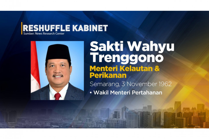 Sakti Wahyu Trenggono menjabat sebagai Menteri Kelautan dan Perikanan