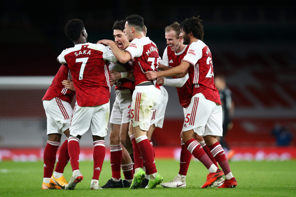 Arsenal menang 3-1 atas Chelsea dalam partai Premier League 2020/21 pekan ke-15 bertajuk Boxing Day di Emirates Stadium. AFP Photo/Juian Finney