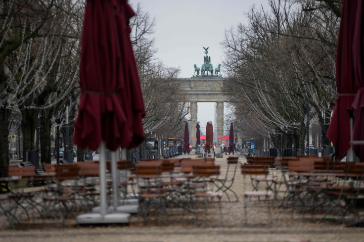 Pemerintah Jerman juga memutuskan untuk melakukan lockdown lagi mulai Desember 2020 hingga Januari 2021. Hal ini dilakukan dengan pertimbangan adanya lonjakan kasus yang terjadi akhir-akhir ini. AFP Photo/Odd Andersen
