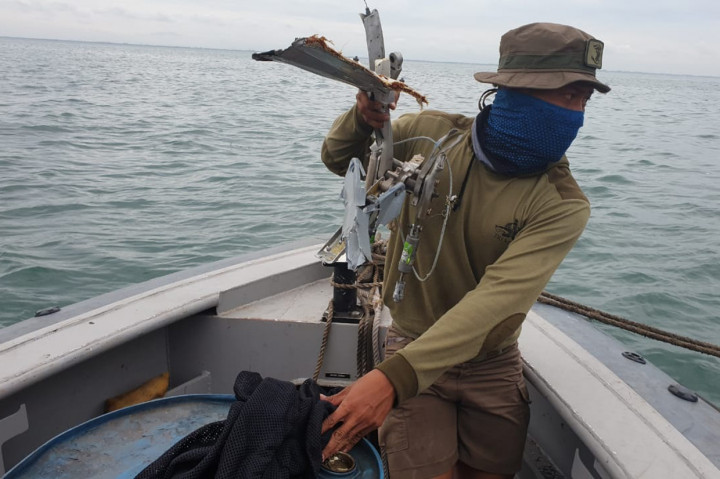 TNI AL kembali menemukan diduga pesawat Sriwijaya Air SJ-182 dari perairan Kepulauan Seribu, Minggu, 10 Januari 2021.