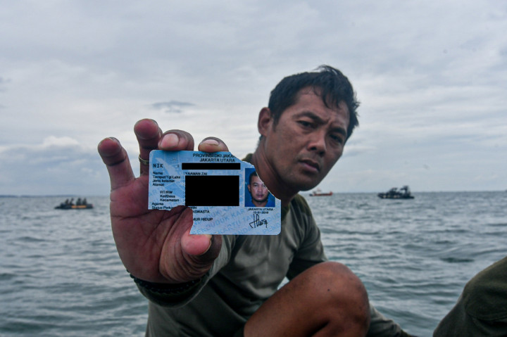 KTP yang ditemukan atas nama Yaaman Zai. MI/Andri Widiyanto