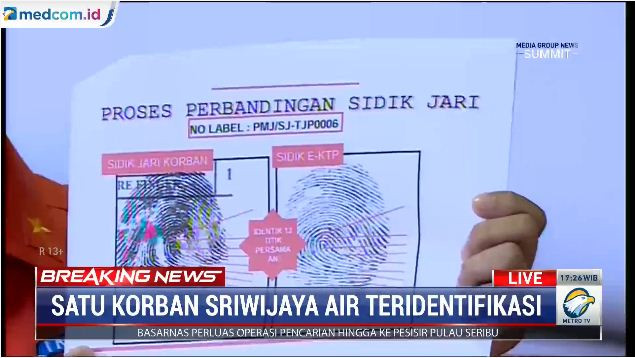 Tim DVI Polri sendiri menemukan 12 titik kesamaan antara jari milik Oky Bisma dengan catatan e-KTP miliknya. 

