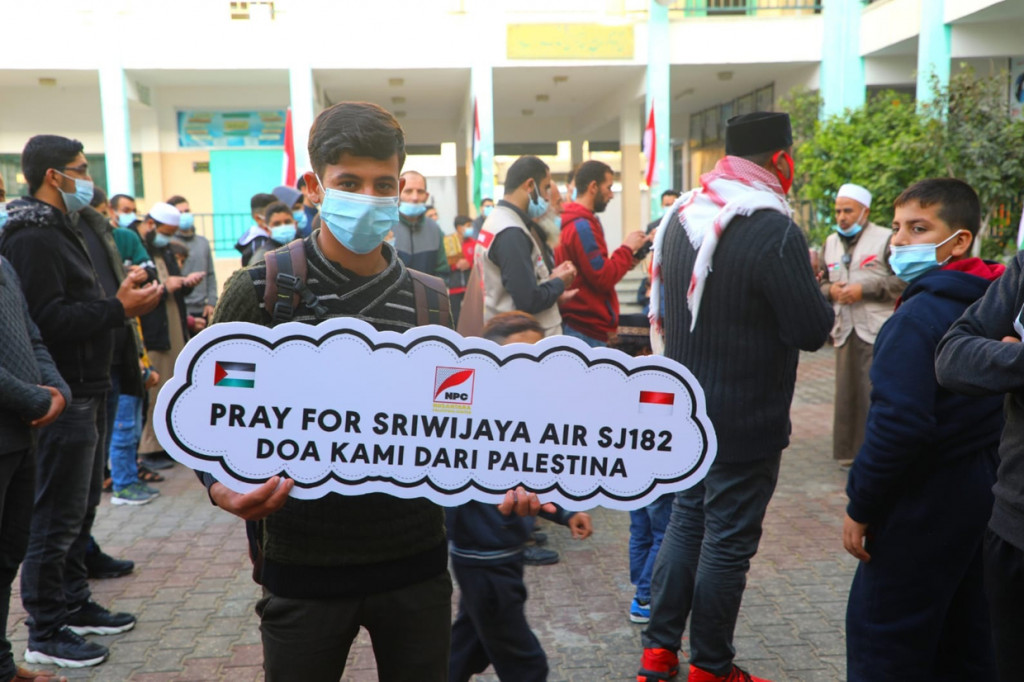Muslim Palestina sampaikan dukacita atas kecelakaan jatuhnya pesawat Sriwijaya SJ-182.