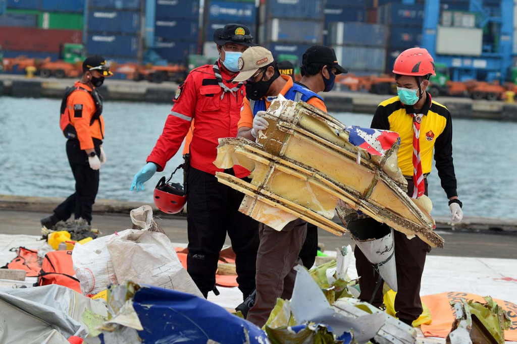 Tercatat beberapa temuan berhasil diangkat dari lokasi jatuhnya Sriwijaya Air.