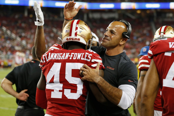 Sebelum di San Francisco, Saleh menjabat sebagai asisten pertahanan di Jacksonville Jaguars, Seattle Seahawks, dan Houston Texans.