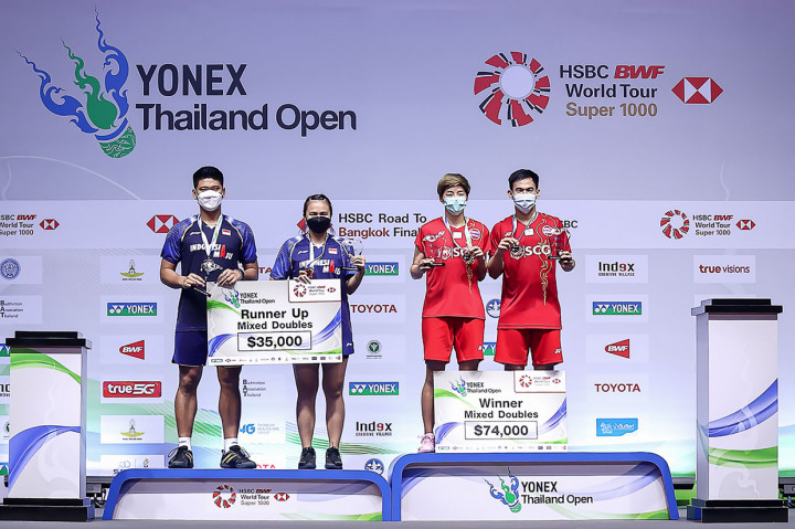 Praveen Melati/Daeva Oktavianti harus rela menjadi runner up Yonex Thailand Open 2021.