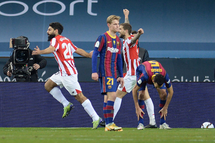 Bilbao akhirnya bisa menyamakan skor lewat Asier Villalibre di menit ke-90. AFP Photo/Cristina Quicler