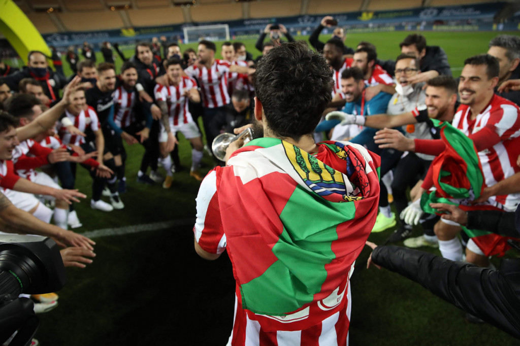Kemenangan ini membuat Bilbao juara Piala Super Spanyol 2020/2021. AFP Photo/Pablo Garcia