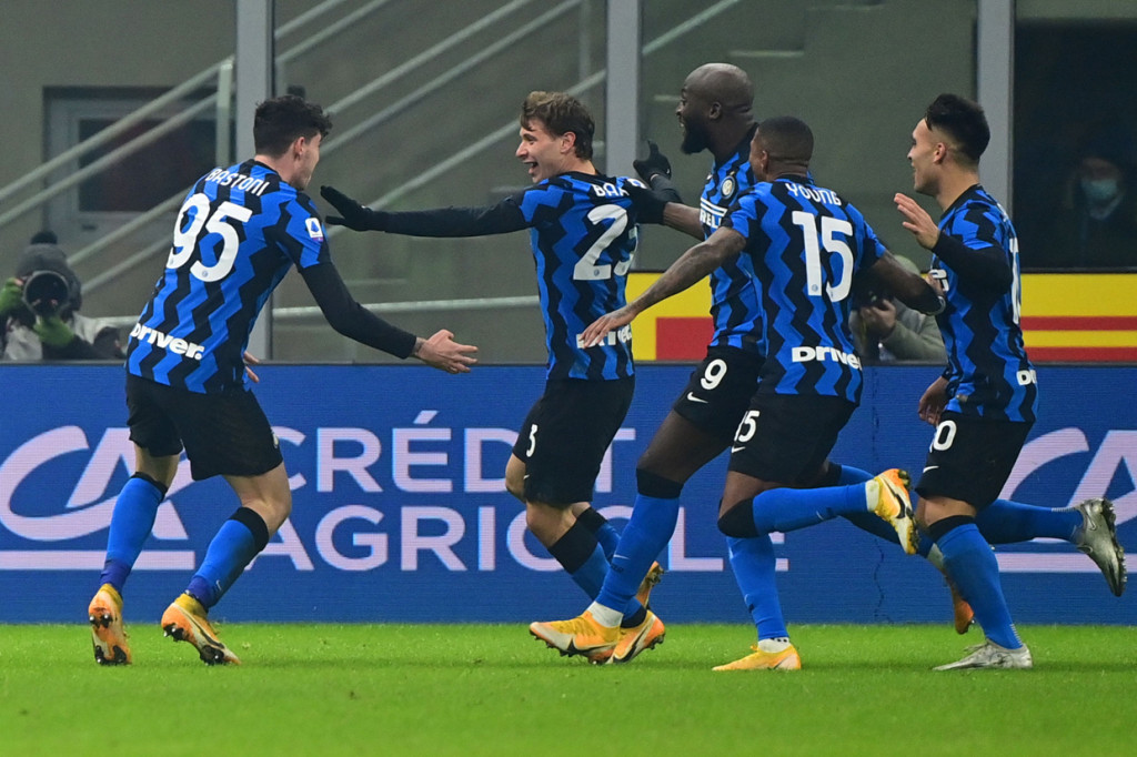 Nicolo Barella menjadi pahlawan kemenangan Inter. 
