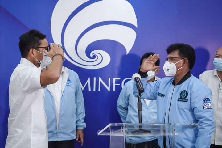 Menteri Pariwisata dan Ekonomi Kreatif Sandiaga Uno bertemu dengan Menteri Komunikasi dan Informatika Johnny G. Plate untuk membahas infrastruktur telekomunikasi di destinasi super prioritas.
