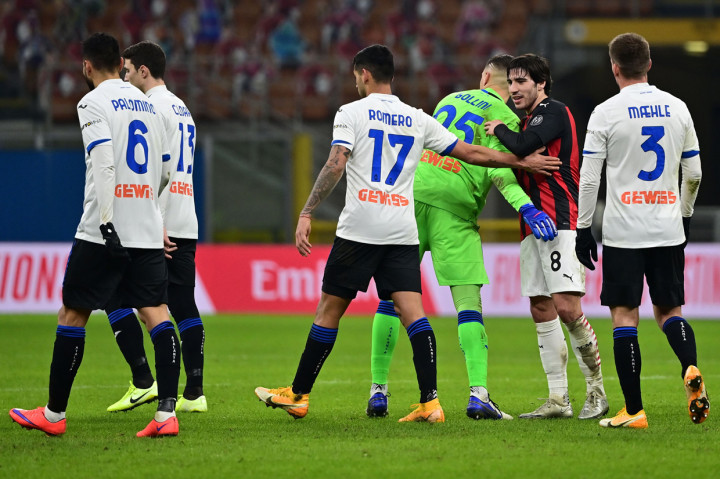 AC Milan tumbang di kandang saat menjamu Atalanta di San Siro pada giornata ke-19 Serie A.