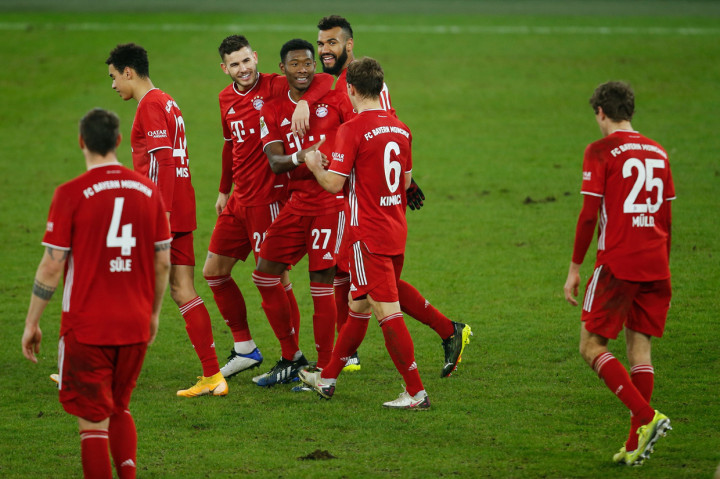 Sepasang gol tambahan untuk Bayern dicetak oleh Thomas Mueller (88') dan David Alaba (90'). AFP Photo/Leon Kuegeler