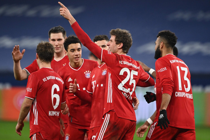 Kemenangan ini membawa Bayern semakin kukuh di puncak klasemen Liga Jerman dengan 42 poin, unggul tujuh angka dari RB Leipzig di urutan kedua. AFP Photo/Ina Fassbender