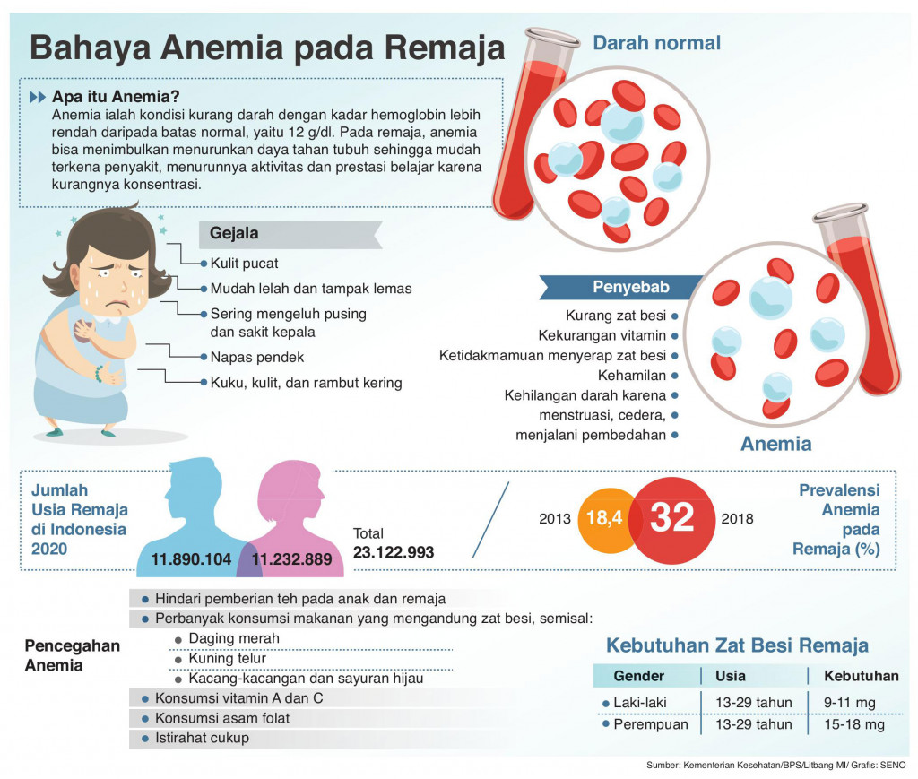 Remaja Sehat Harus Bebas Anemia