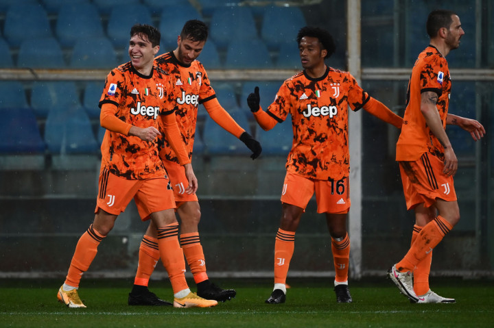Juventus mengemas kemenangan tandang 2-0 pada pertandingan pekan ke-20 Liga Italia ketika bertamu ke markas Sampdoria di Stadion Luigi Ferraris.
