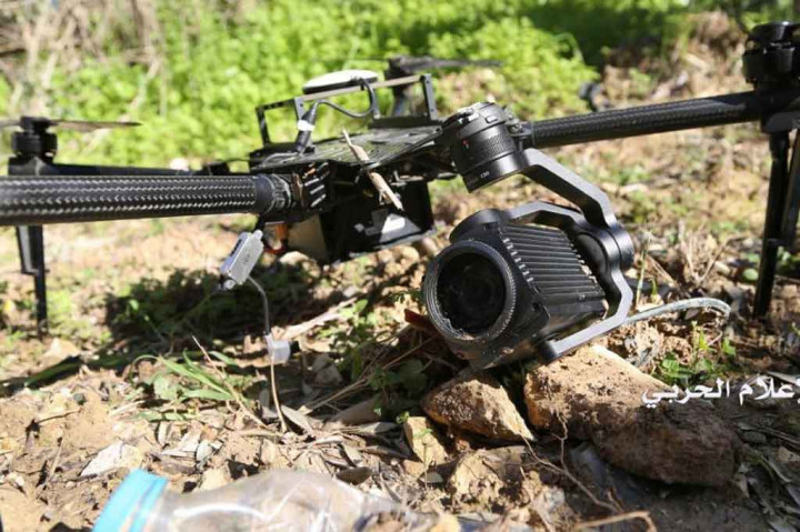 Hizbullah merilis gambar drone berlengan empat yang dilengkapi dengan apa yang tampak seperti kamera.