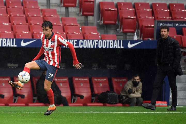Lewat situs resminya, Rabu, 3 Februari 2021, Atletico mengumumkan bahwa Joao Felix positif Covid-19. Pemain asal Portugal itu pun menjalani isolasi di rumahnya. AFP Photo/Oscar Del Pozo