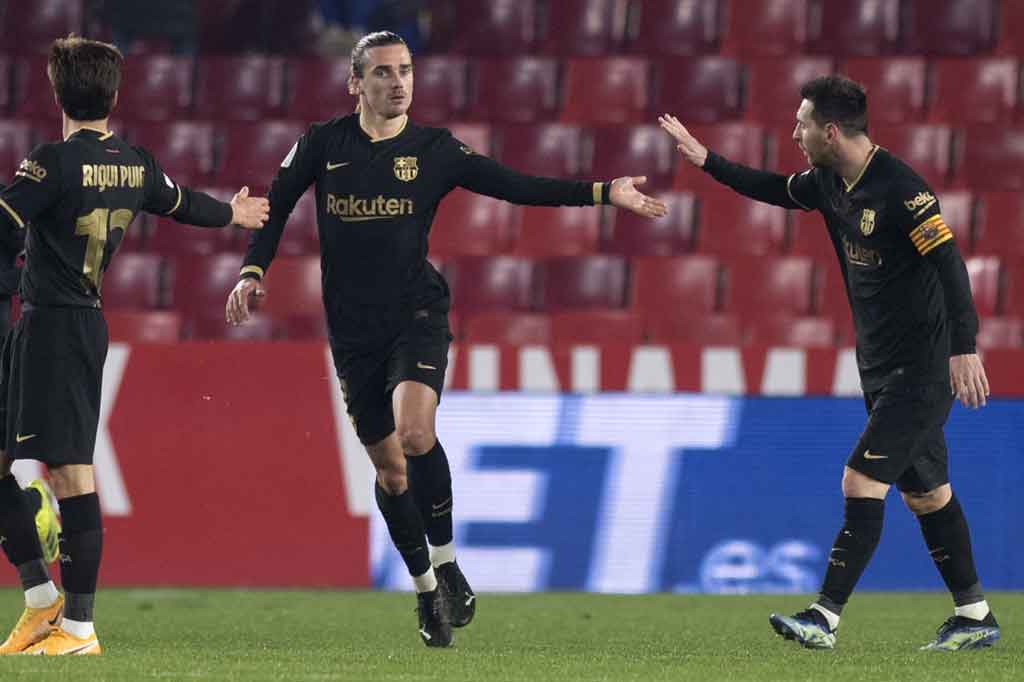 Pada menit ke-87 Blaugrana mampu memperkecil ketertinggalan setelah tembakan Antoine Griezmann membentur tiang gawang dan mengenai badan Escandell sebelum bersarang ke dalam gawangnya sendiri.