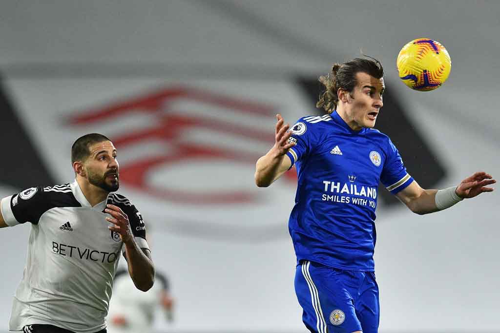 Caglar Soyuncu menggandakan keunggulan The Foxes pada menit ke-38 lewat sundulan menyambut umpan silang Maddison. Tetapi wasit Robert Jones menganulir gol tersebut karena menilai bek asal Turki itu terlebih dulu melanggar Ola Aina.