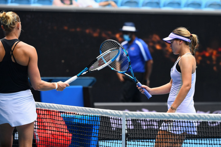 Kenin kalah dua set langsung dengan skor 3-6, 2-6 di Margaret Court Arena, Melbourne Park, Melbourne, Australia.