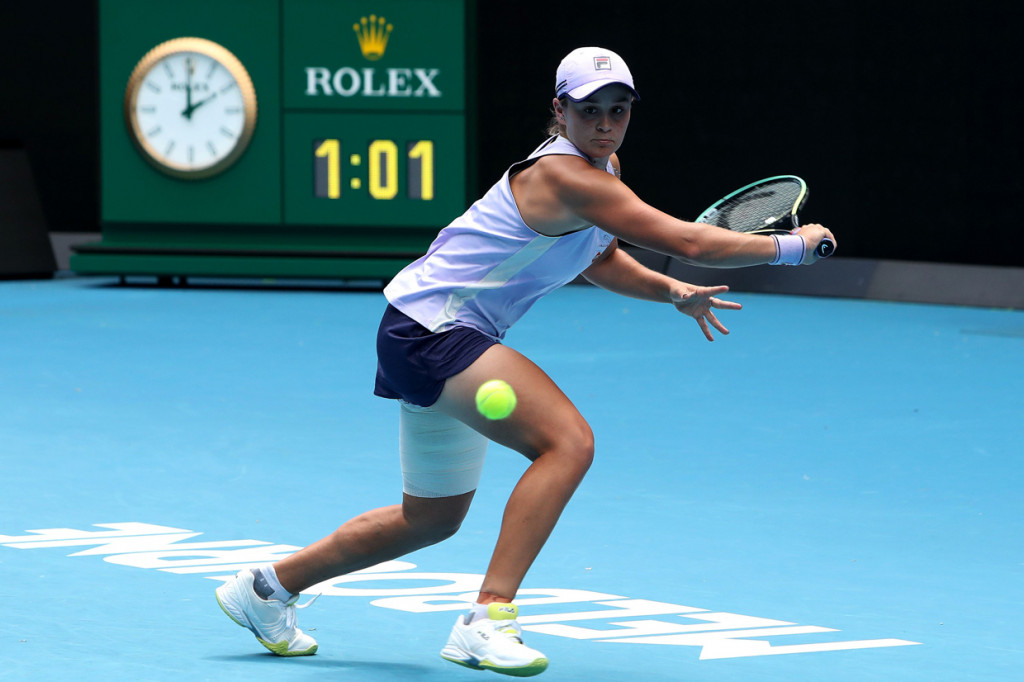 Barty menyudahi pertandingan dengan skor 6-1, 7-6 (9/7), di Rod Laver Arena, Melbourne.
