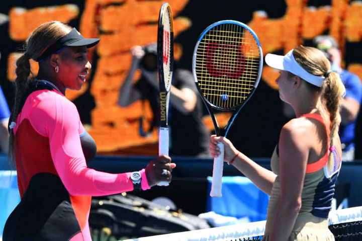 Petenis berusia 39 tahun itu melakukan 31 kesalahan sendiri sebelum mengalahkan petenis Rusia Anastasia Potapova 7-6 (7/5), 6-2 dalam waktu 97 menit di Rod Laver Arena.