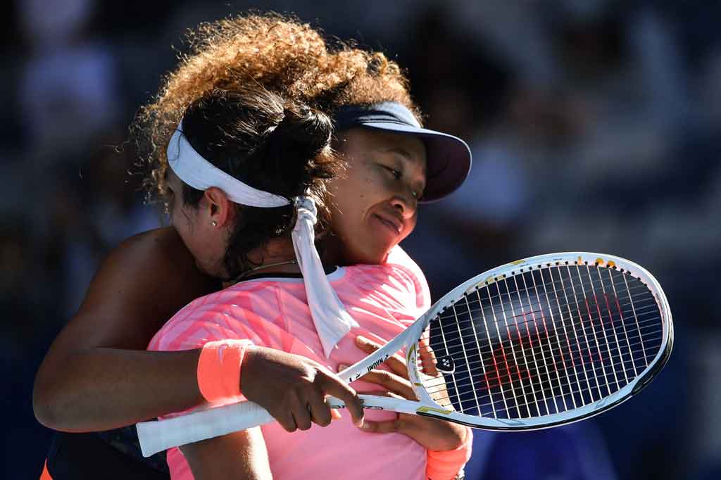 Di babak 16 besar Naomi akan bertemu runner-up tahun lalu Garbine Muguruza. Juara Grand Slam dua kali Muguruza, yang kalah oleh Sofia Kenin pada final tahun lalu, sebelumnya mengalahkan petenis Kazakhstan Zarina Diyas 6-1, 6-1 hanya dalam 56 menit.
