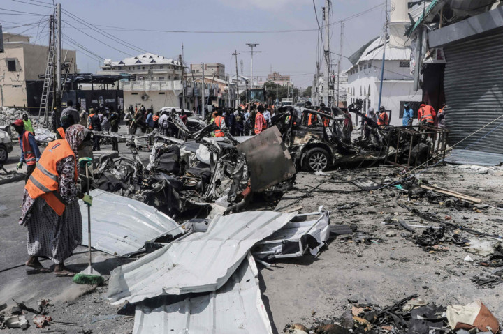 Sedikitnya tiga orang tewas dan delapan lainnya luka-luka setelah sebuah bom mobil meledak di dekat sebuah pos pemeriksaan keamanan di Ibu Kota Somalia, Mogadishu, Sabtu, 13 Februari 2021.