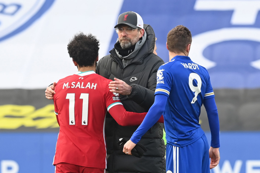 Liverpool menelan kekalahan ketiga beruntun dan tertahan di posisi keempat klasemen Liga Inggris dengan 40 poin. AFP Photo/Michael Regan