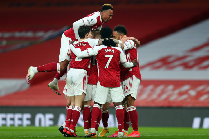 Arsenal berhasil mengalahkan Leeds United 4-2 dalam lanjutan Premier League pekan ke-24 di Emirates. AFP Photo/Catherine Ivill