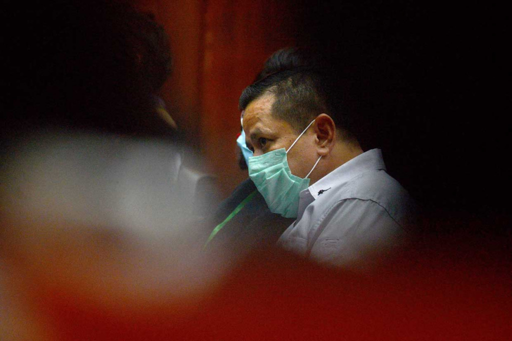 Terdakwa kasus suap penghapusan red notice Djoko Tjandra, Irjen Pol Napoleon Bonaparte hadir saat menjalani sidang lanjutan di Pengadilan Tipikor, Jakarta.