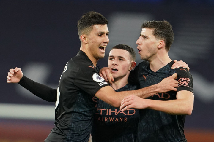 Man City unggul lebih dahulu pada menit ke-32 lewat tendangan Phil Foden. AFP Photo/Jon Super