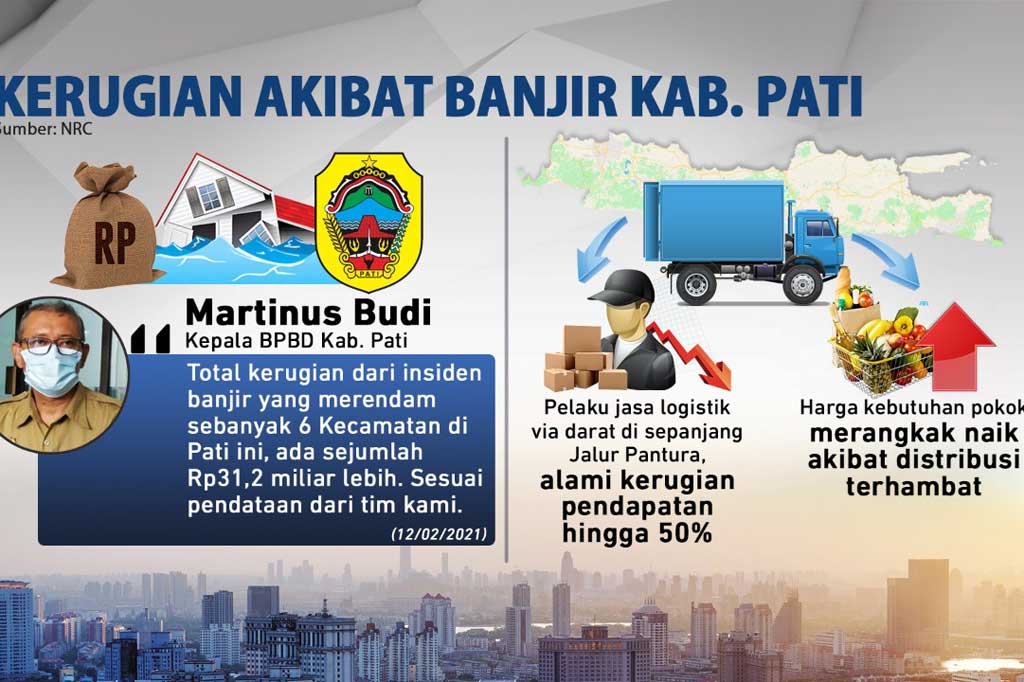 Banjir di Pati tak Kunjung Surut