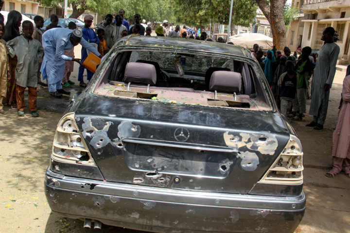Jihadis Boko Haram menyerang kota Maiduguri di Nigeria di timur laut yang bergejolak, menewaskan 16 orang, termasuk sembilan anak yang tengah bermain sepak bola di lapangan.
