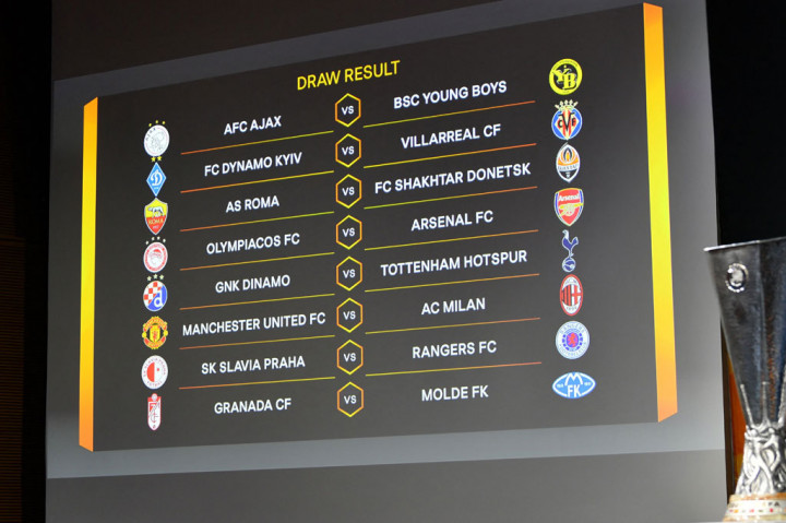 Berikut hasil undian babak 16 besar Liga Europa selengkapnya.